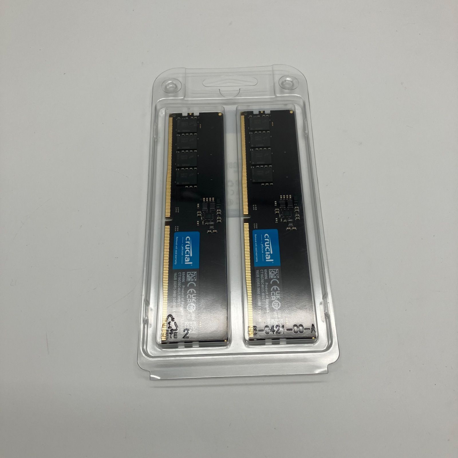 WJ128 Crucial RAM 32GB キット (2x16GB) DDR5 5600MHz (5200MHz 