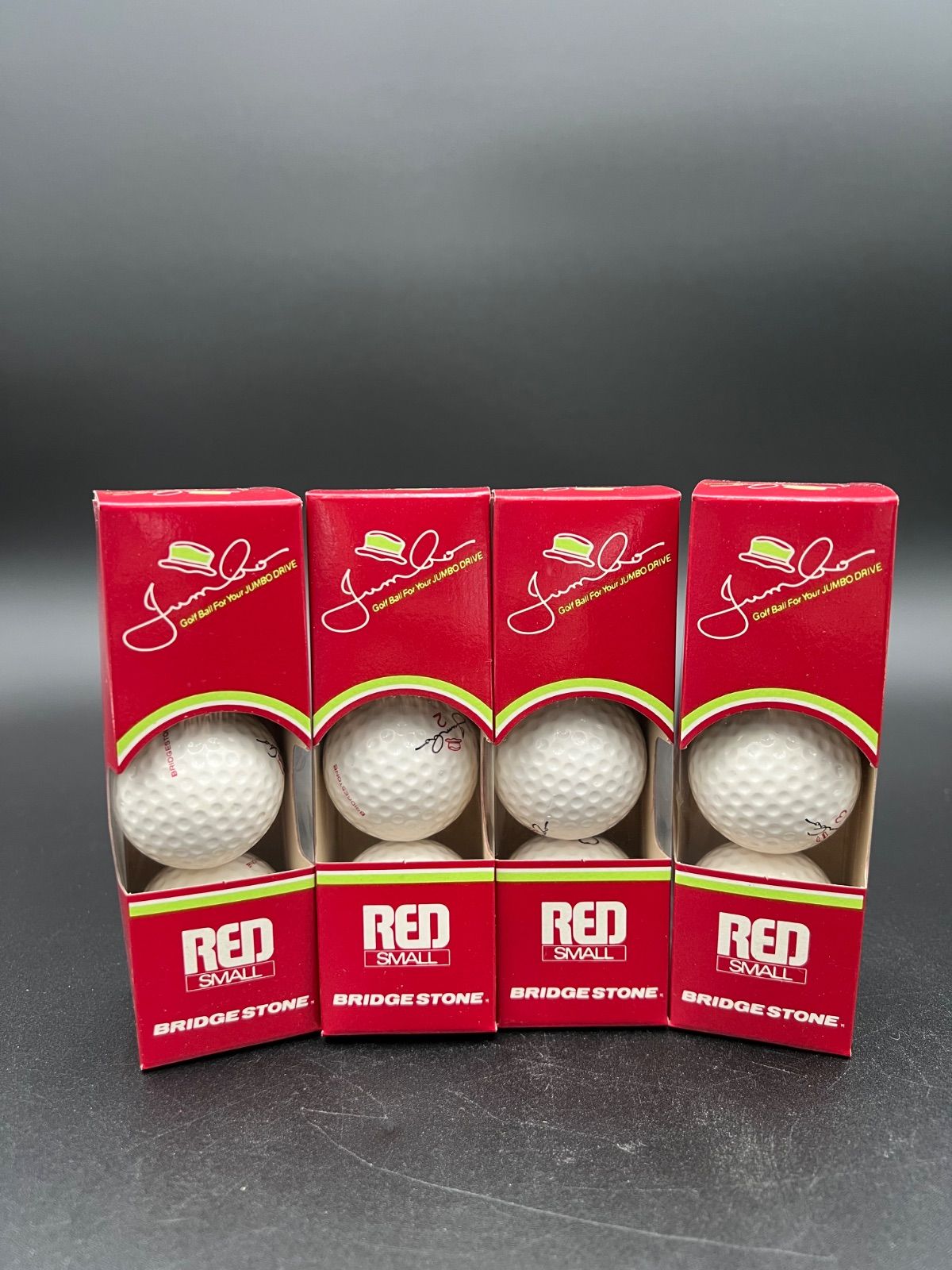 未使用品 ブリヂストン ジャンボ尾崎モデル RED SMALL ゴルフボール 12