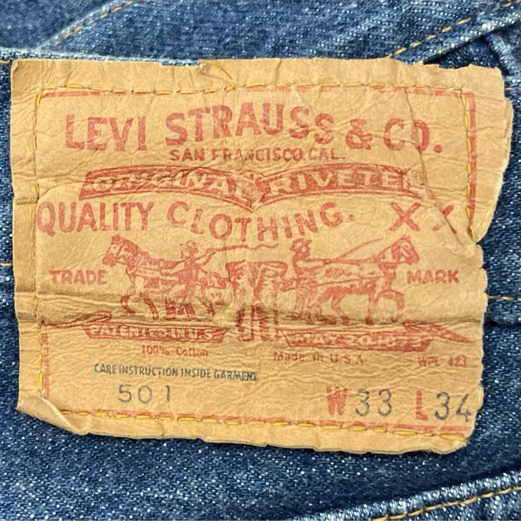 リーバイス 501 66前期 W33 L33 70s USA製 Levi'sリーバイス 501 シングル 66前期 デニムパンツ w33