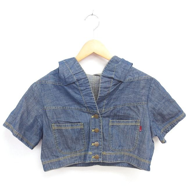 イオコムイオ io comme io デニム ジャケット フード ショート