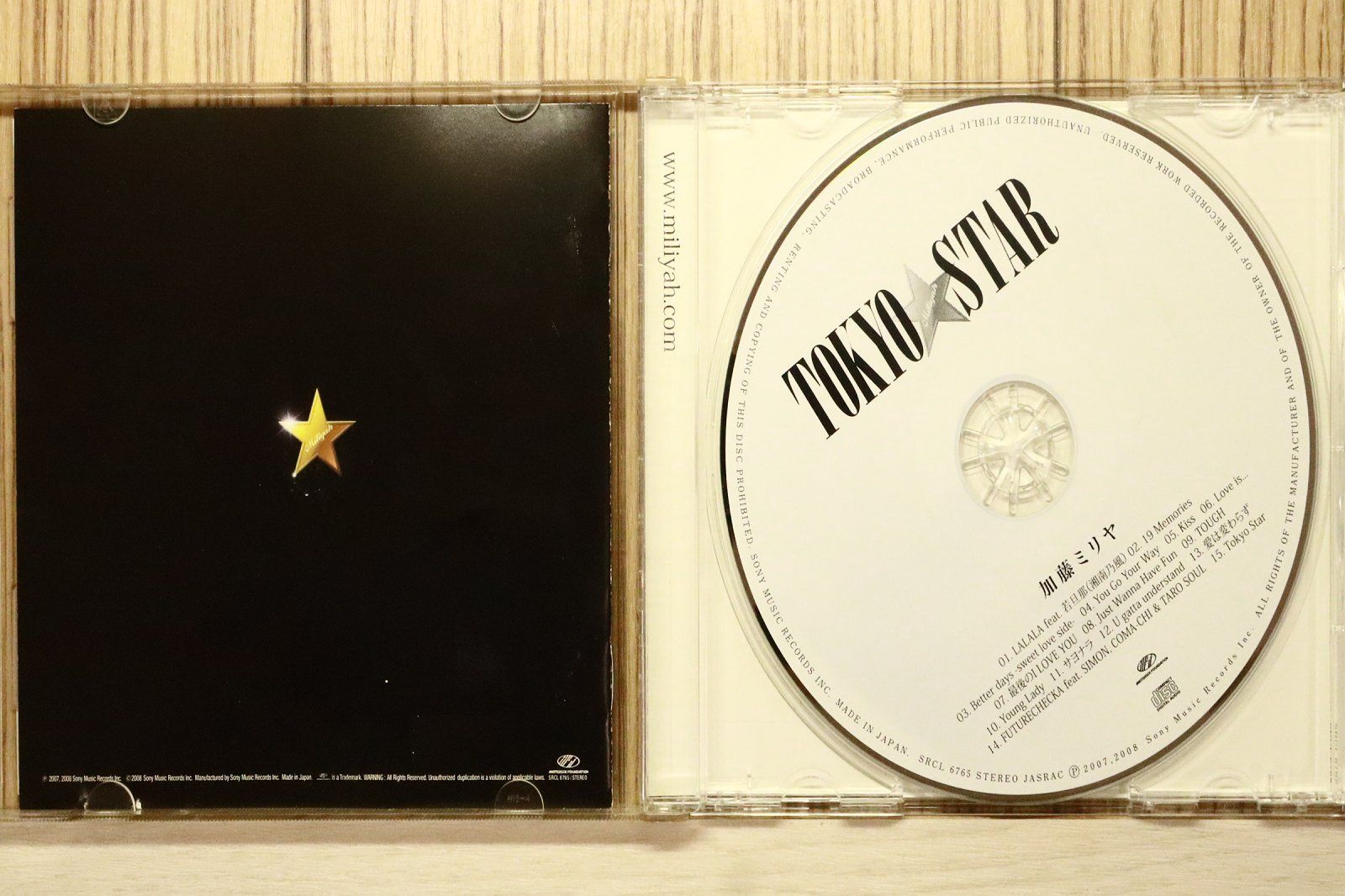 国内盤CD☆加藤ミリヤ/Miliyah Kato□ TOKYO STAR 【SRCL6765