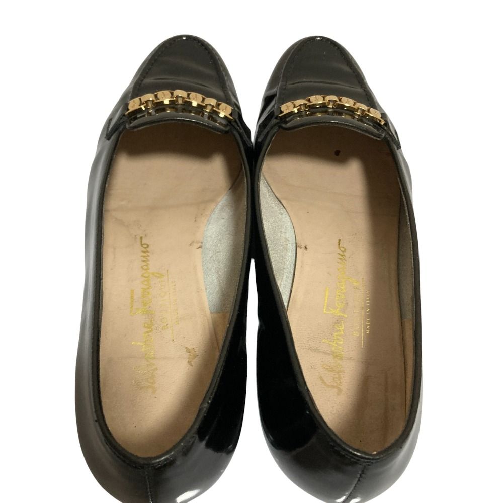 良品 Salvatore Ferragamo サルヴァトーレフェラガモ ヴァラ パテント