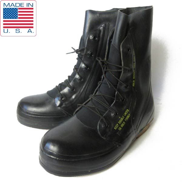 1978年製 USA製 実物 米軍 ミッキーマウスブーツ 黒 US11W 幅広29cm