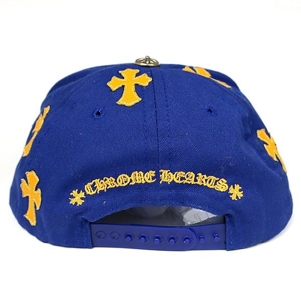 マリブ正規店購入 新品 クロムハーツ CH ベースボール CAP 青 x 黄 マリブ正規店購入 新品 クロムハーツ CH ベースボール CAP 青 x 黄