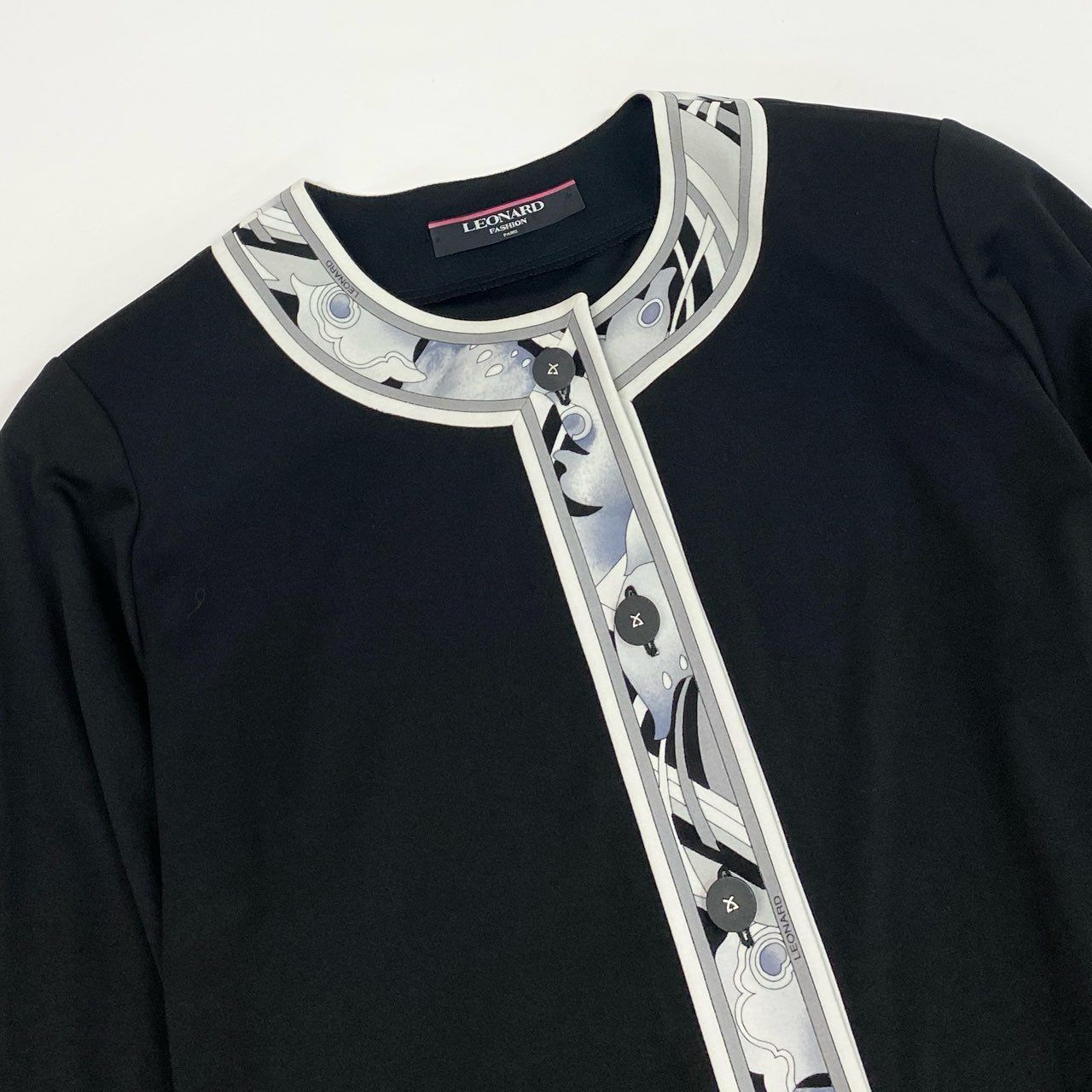 2k19 LEONARD レオナール カーディガン カンカン素材 羽織り トップス