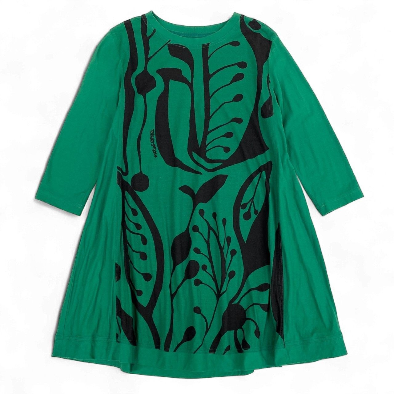 64k19 TOKUKO 1er VOL トクコプルミエヴォル 7分袖ワンピース コットン