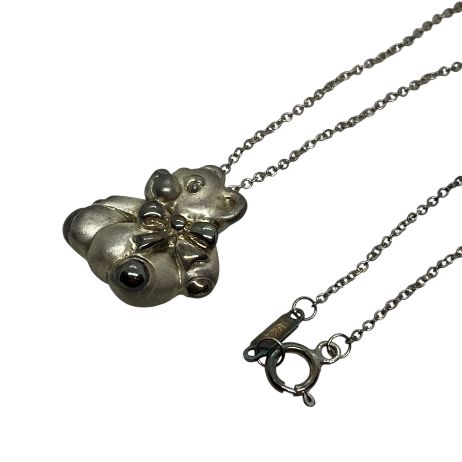 管2511-210】TIFFANY&Co. ティファニー テディベア ペンダント