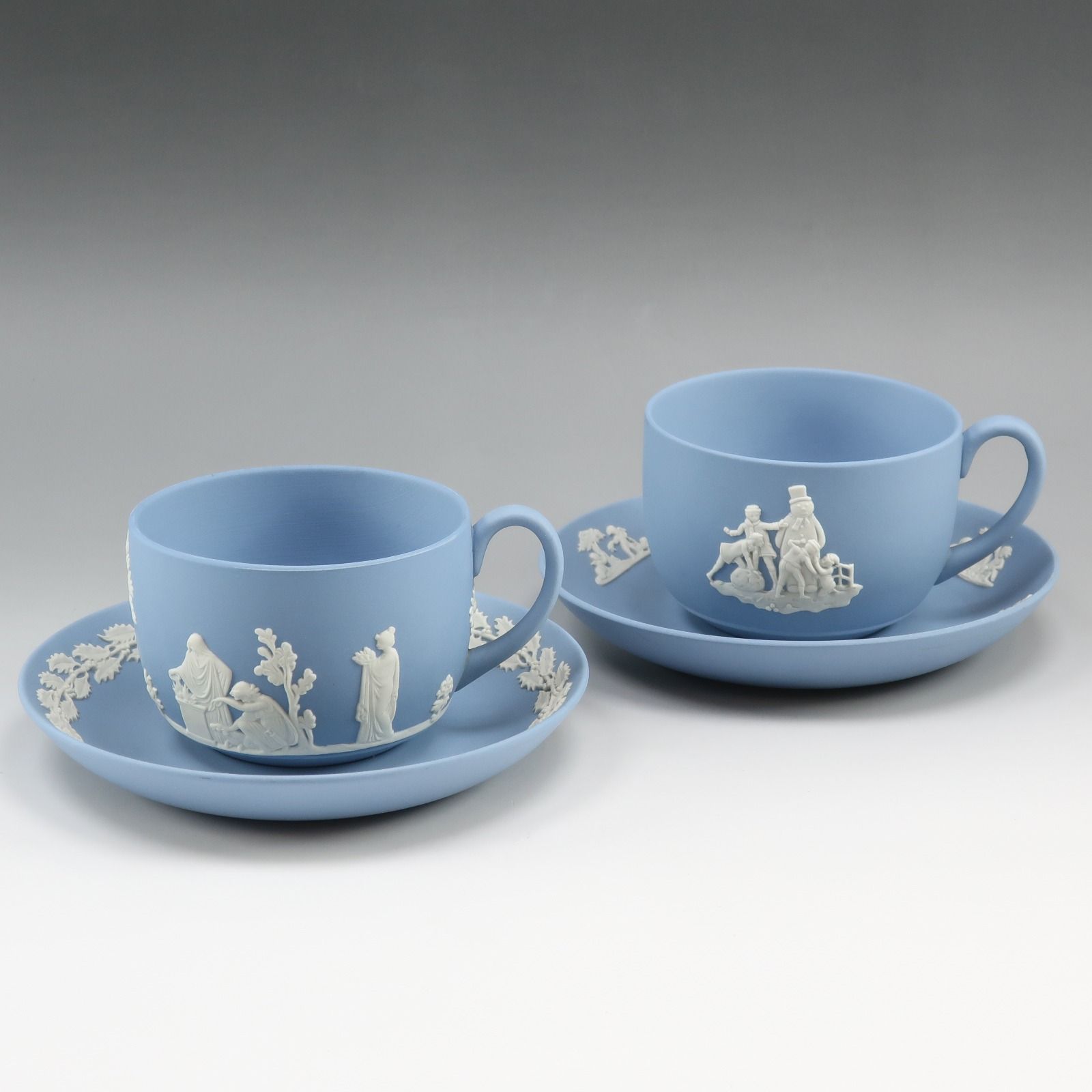 Wedgwood】ウェッジウッド ジャスパー ペールブルー カップ＆ソーサー
