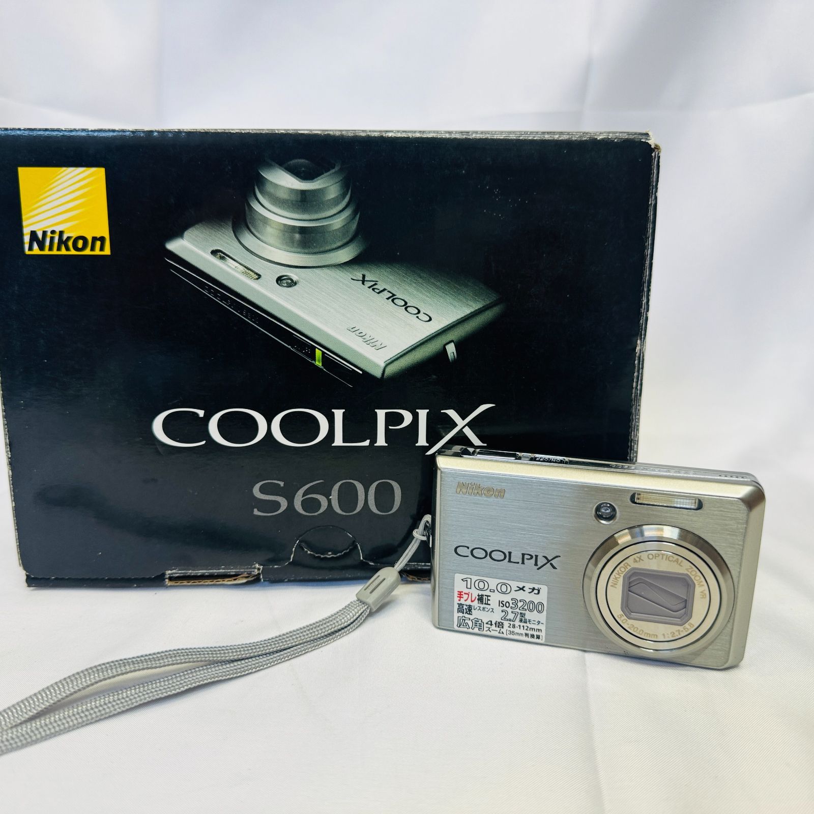 Nikon COOLPIX S600 ニコン コンパクトデジタルカメラ 箱付 S【稼働品】Nikon ニコン COOLPIX S600 コンパクトデジタルカメラ