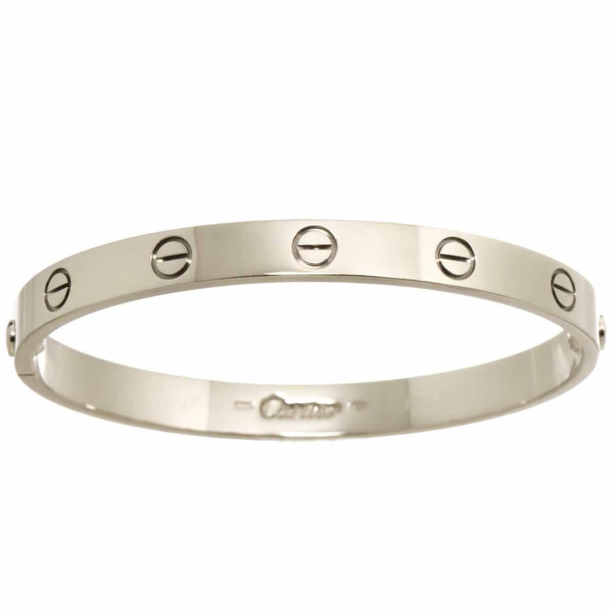 カルティエ Cartier ラブ ブレス #17 K18 WG ホワイトゴールド 750