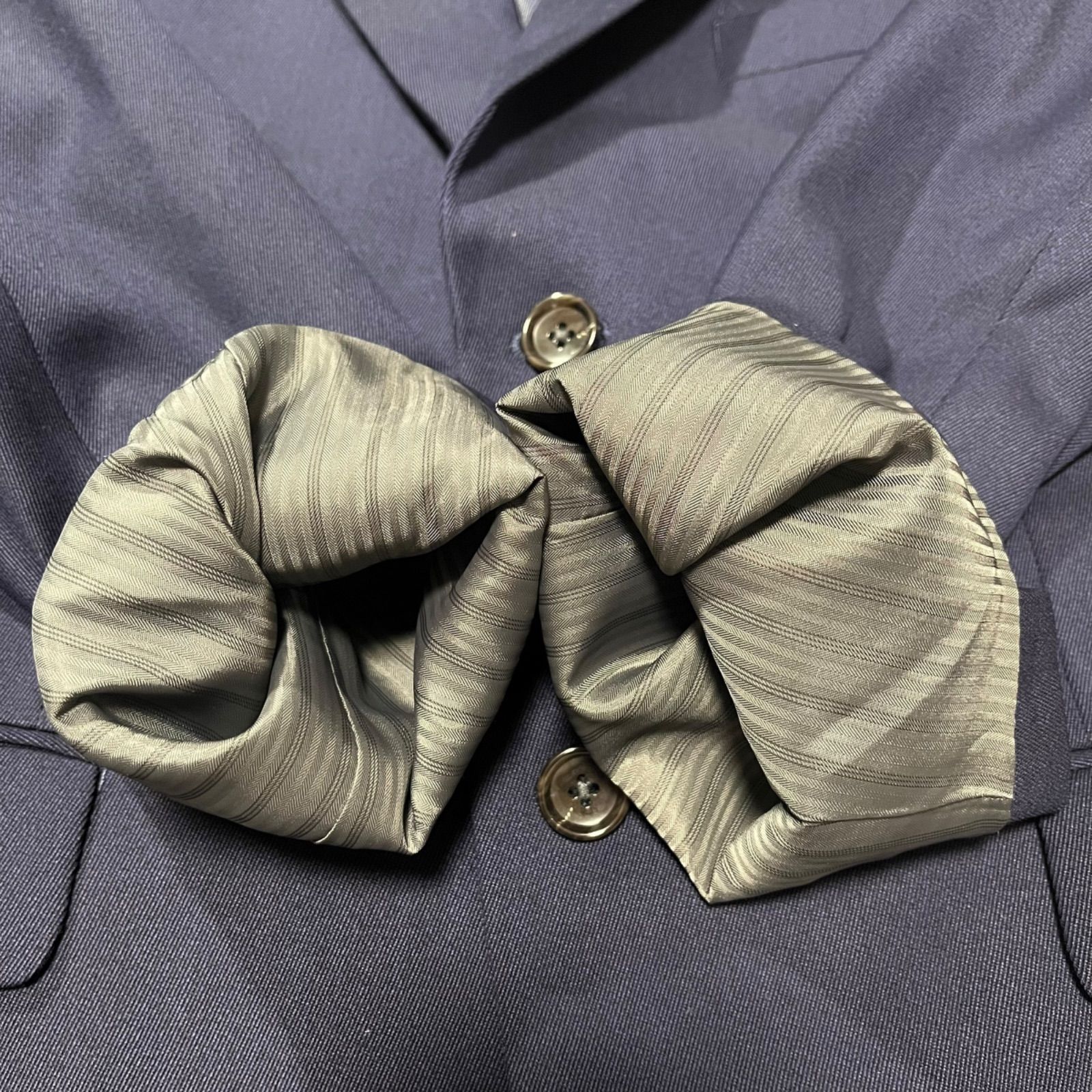 極美品 銀座グローバルスタイル カノニコ スリーピース スーツ S～M 極美品 GINZA Global Style 銀座グローバルスタイル VITALE BARBERIS