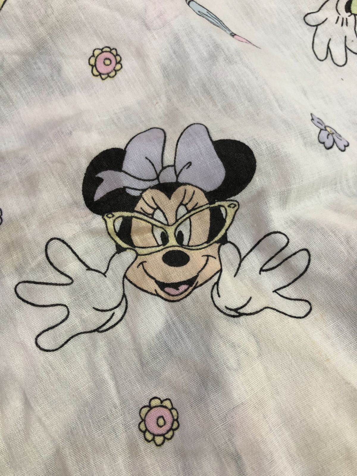 ビンテージシーツ Disney ミッキー fitted sheet USAヴィンテージ