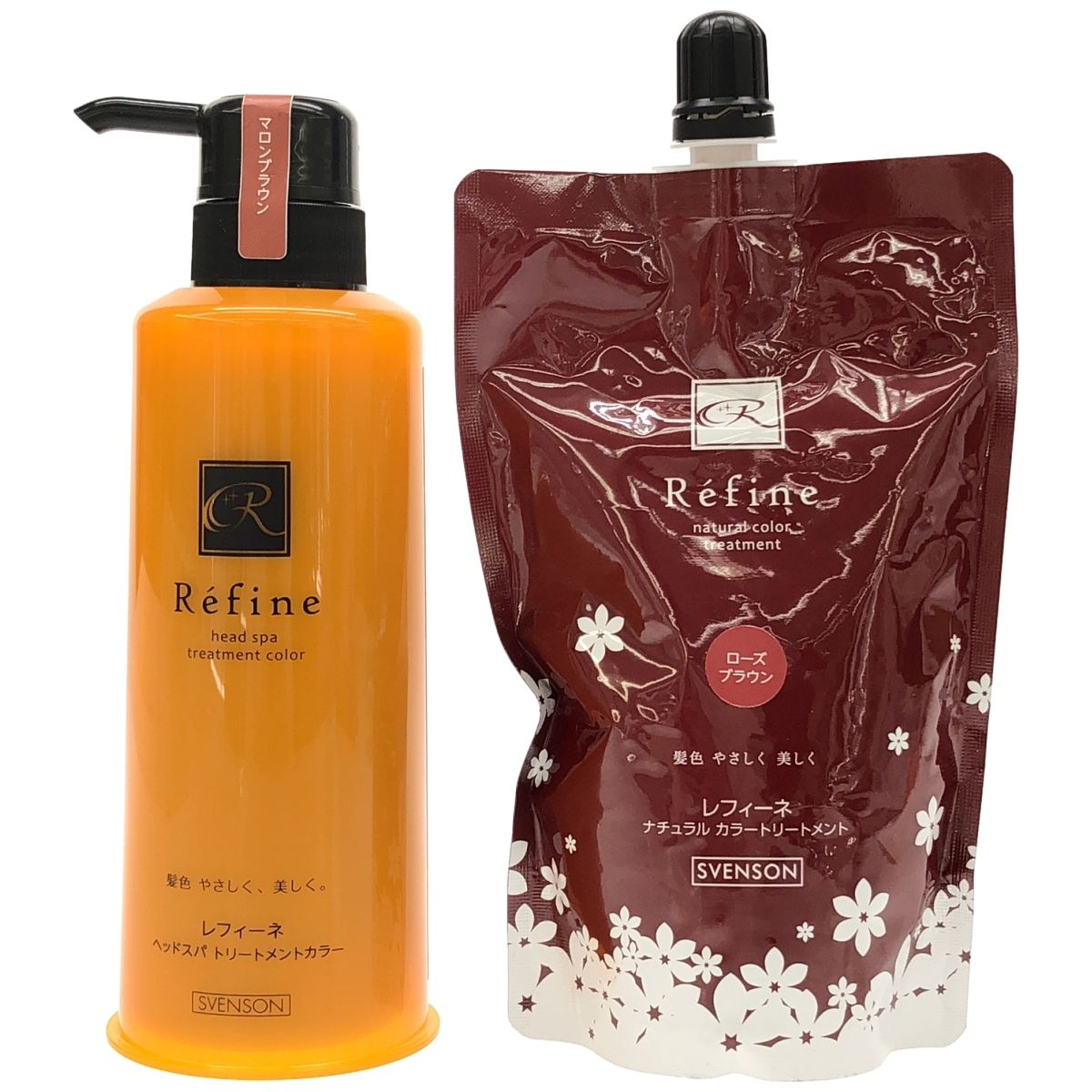 レフィーネ ヘッドスパトリートメントカラー ナチュラルカラートリートメントセット Z000 レフィーネ ヘッドスパ トリートメントカラー マロンブラウン