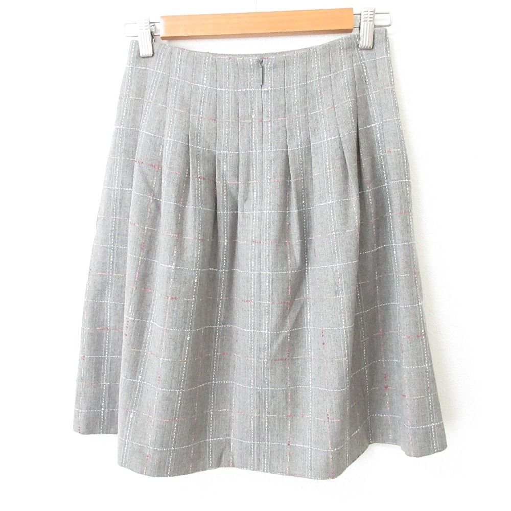 美品 Rene ルネ イタリア製生地 ツイード フレア ギャザースカート