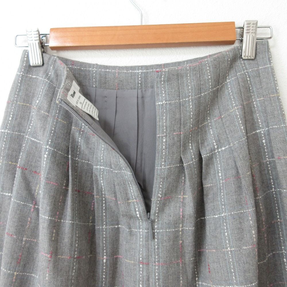 美品 Rene ルネ イタリア製生地 ツイード フレア ギャザースカート