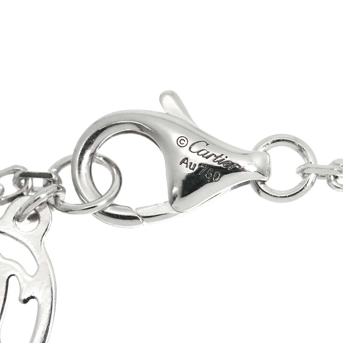 カルティエ Cartier ダムール ブレスレット SM 19cm ダイヤ K18 WG 750