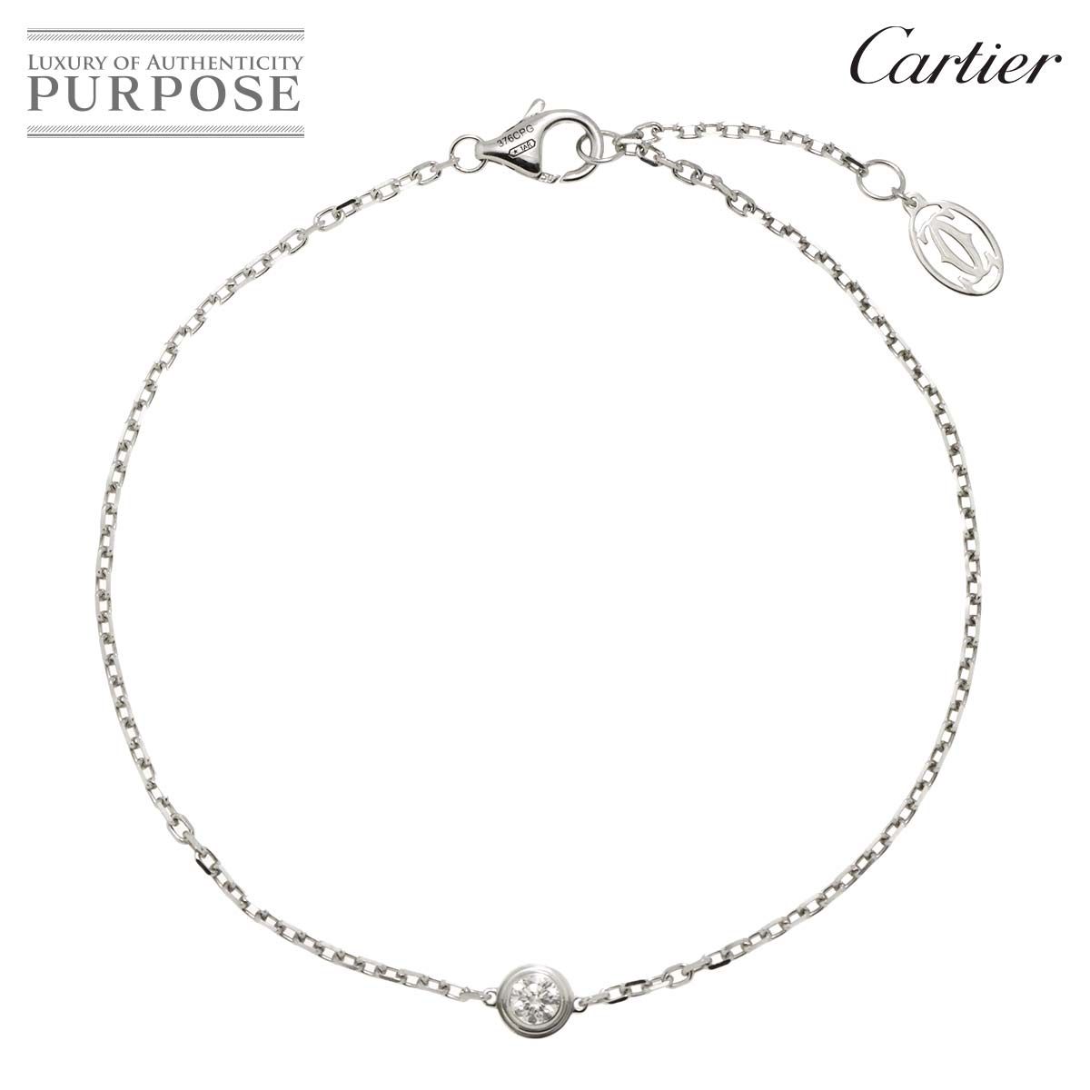Cartier ダムール ブレスレット証明書付き カルティエ Cartier ダムール ブレスレット SM 19cm ダイヤ K18 WG 750
