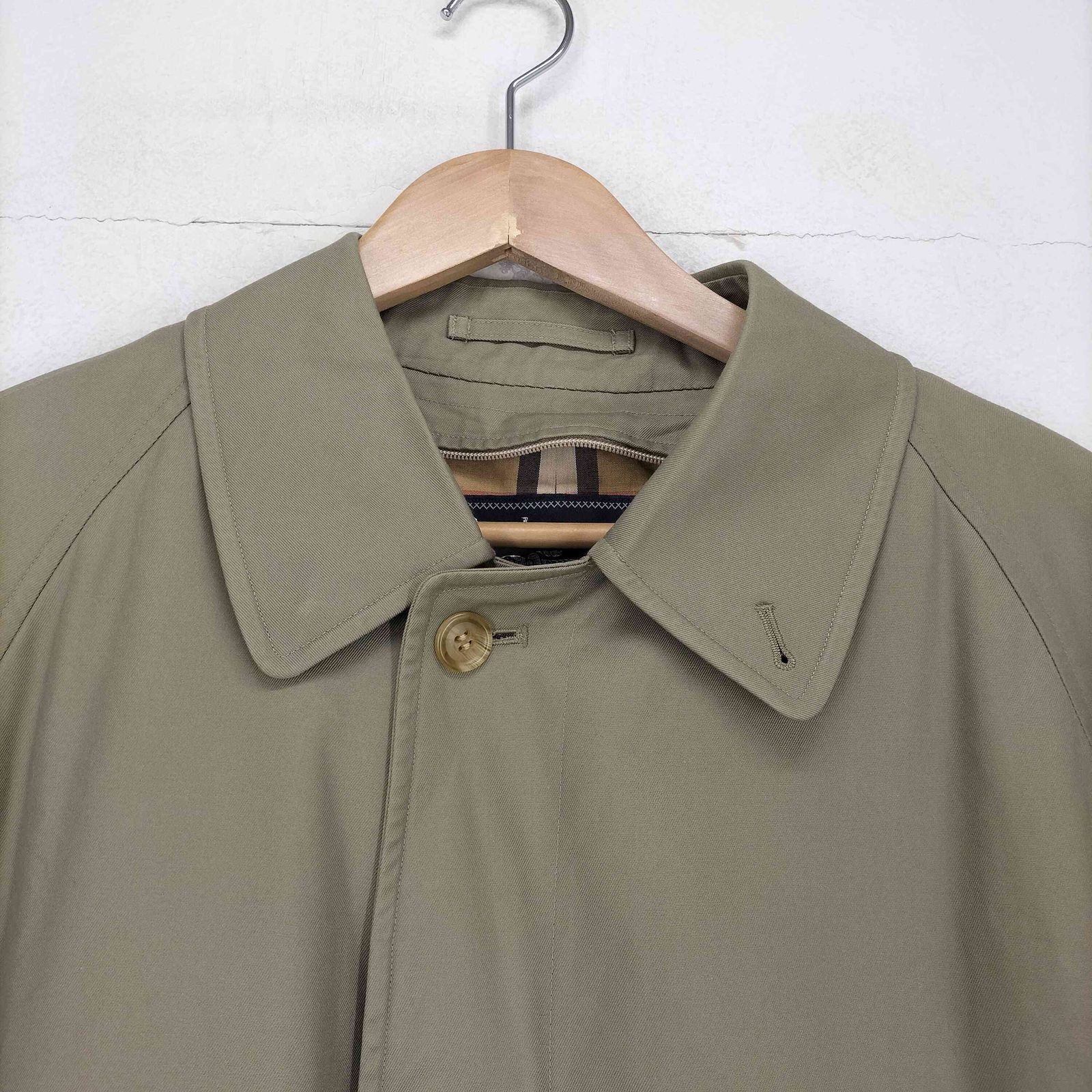 バーバリーズ BURBERRYS 裏地ノバチェック比翼ステンカラーコート