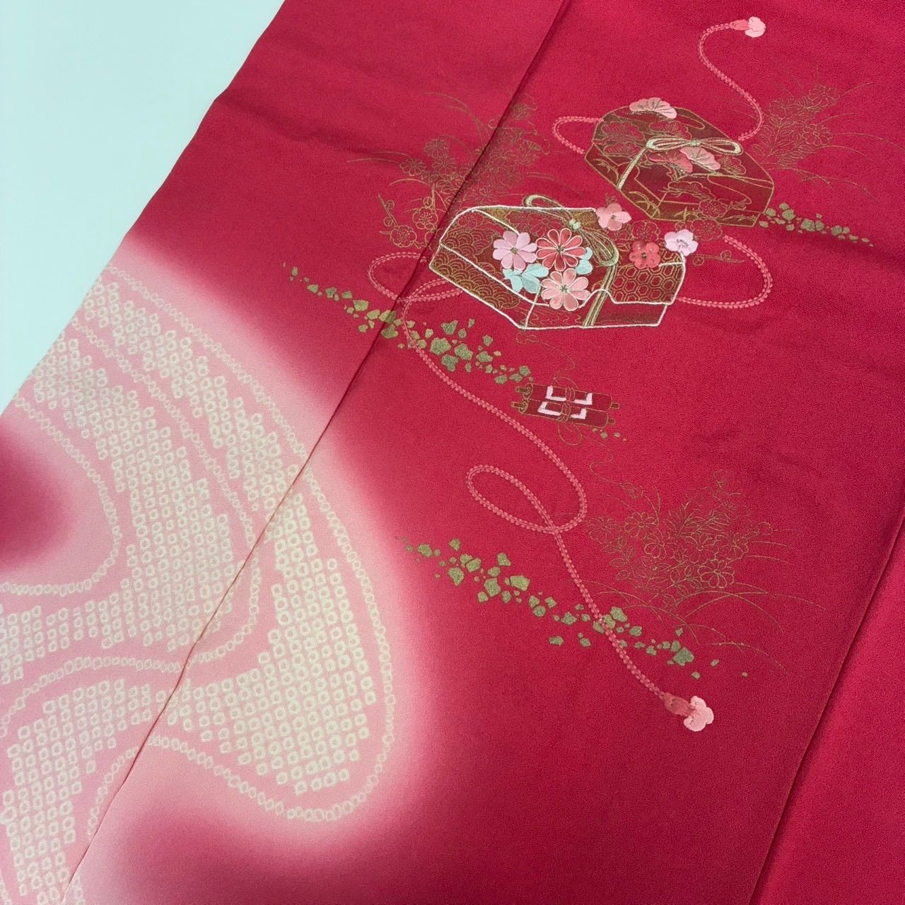 付下げ やまとお誂え 刺繍 絞り 裄67 訪問着 正絹 着物 MK-1297 - メルカリ