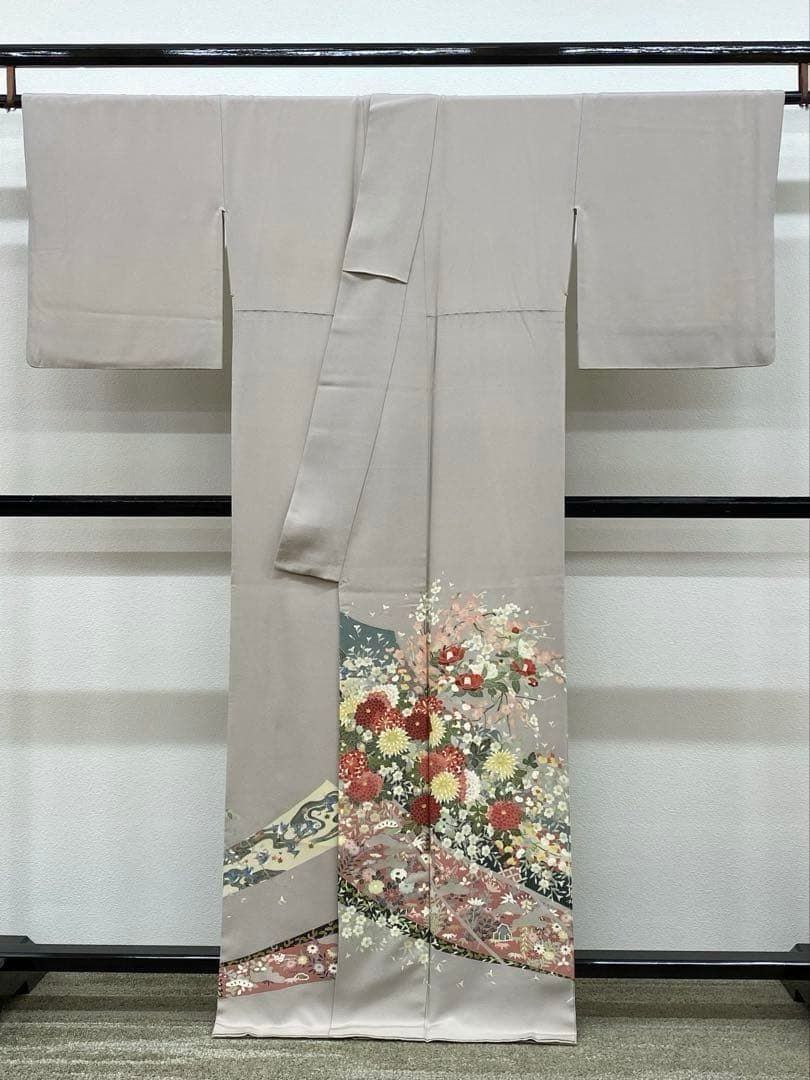 本加賀友禅 柿本一郎 落款入 色留袖 一つ紋 正絹 A080 - メルカリ
