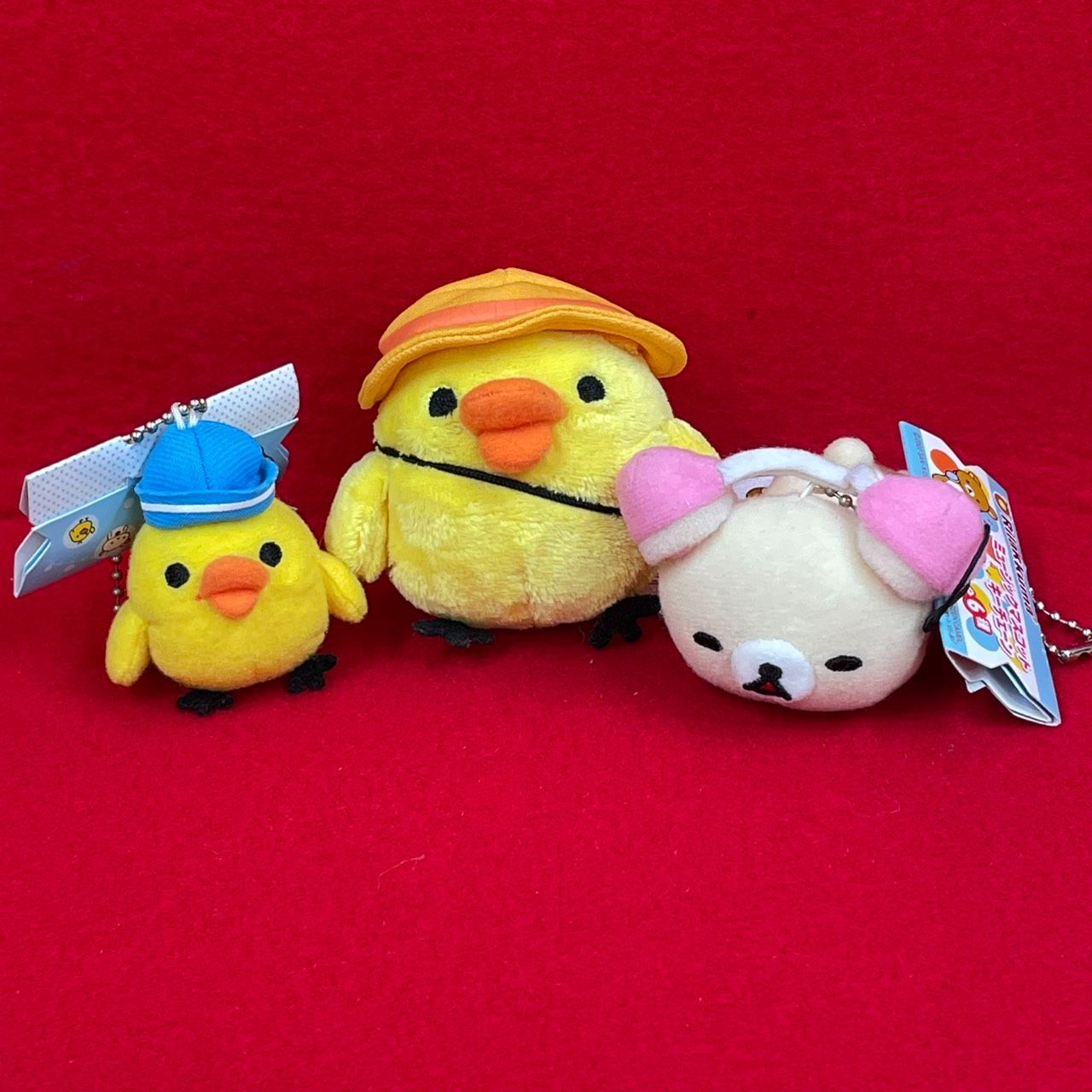 リラックマ　コリラックマ　キイロイトリ　キーホルダー　ぬいぐるみ　まとめ売り リラックマ コリラックマ キイロイトリ キーホルダー ぬいぐるみ 3個