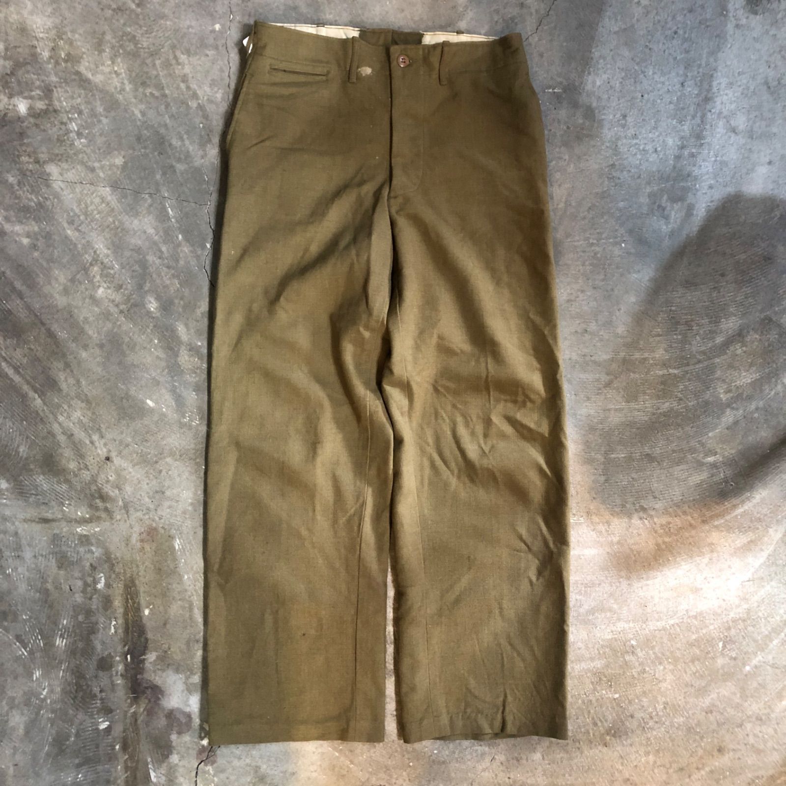 T7071 U.S.ARMY ウールトラウザーズ 50's スラックス 古着 ストア 2025