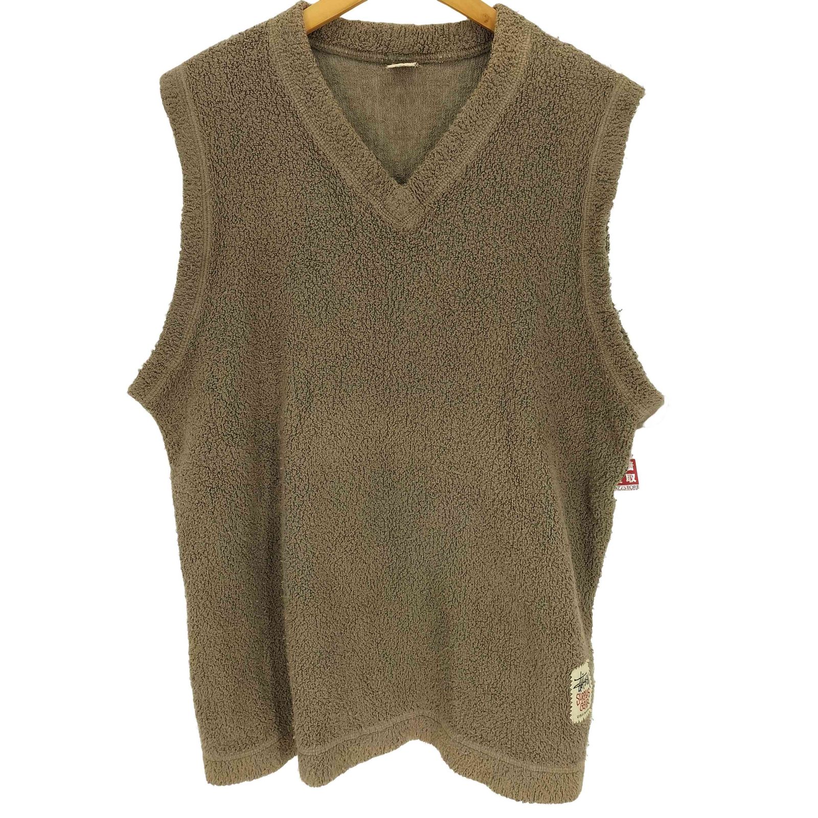 stussy 90s 白タグ　ベスト ステューシー Stussy 90S 白タグ USA製 コットン タオル地 Vネック