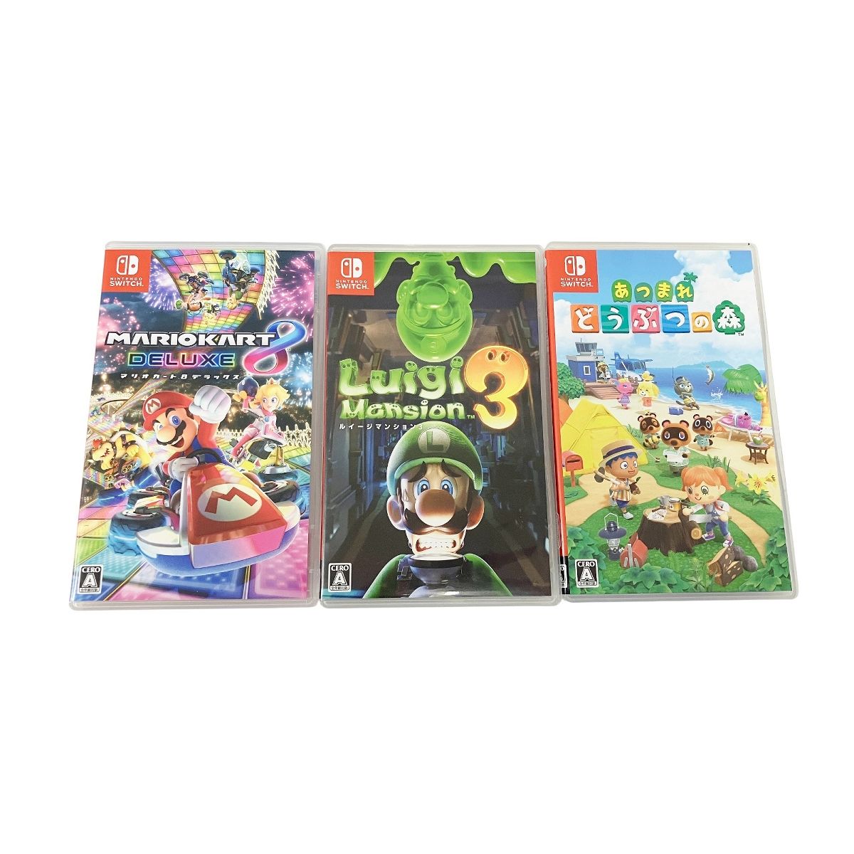 【セット品】Nintendo Switch あつまれどうぶつの森 マリオ付き Nintendo Switch あつまれどうぶつの森 マリオ ゲームカセット 3点