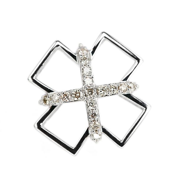 サファイア ペンダントトップ ダイヤモンド K18ホワイトゴールド