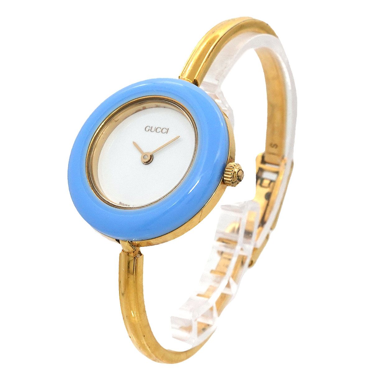 GUCCI 腕時計 交換リング付き グッチ GUCCI チェンジベゼル 11/12.2 バングル ウォッチ ヴィンテージ