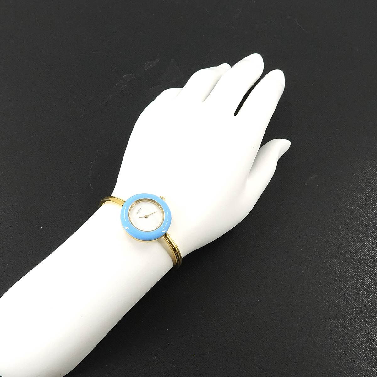 グッチ GUCCI チェンジベゼル 11/12.2 バングル ウォッチ ヴィンテージ