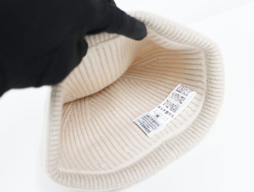 エルメス HERMES ヘヴン カシミヤ ニットキャップ シェーヌダンクル