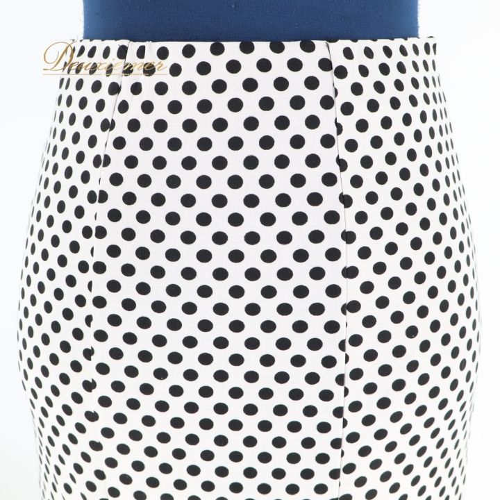 フラメンコ 衣装 ファルダ スカート 白 黒 ストレッチ 伸縮 水玉