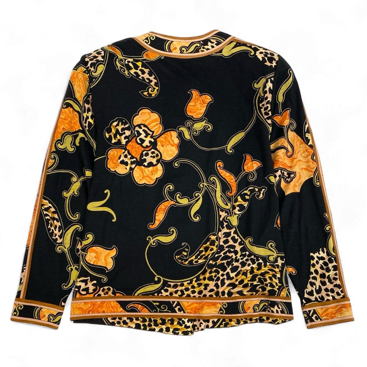 3k19 LEONARD FASHION レオナール ノーカラージャケット カーディガン