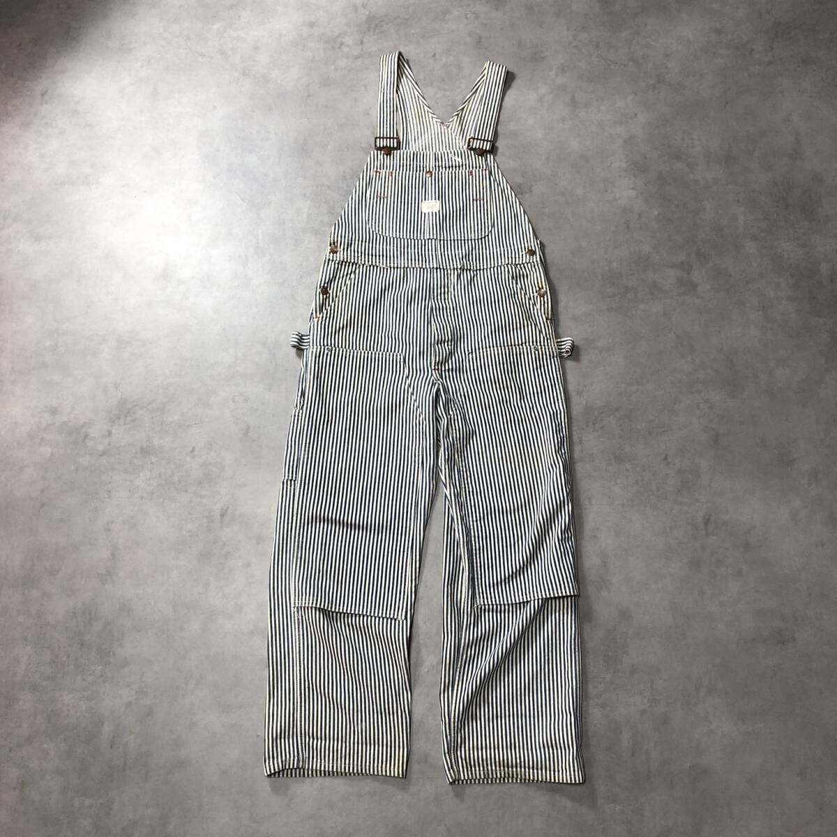 【sale!!!】⑬80s USA製BIGMAC オーバーオール ヒッコリー 80's BIG MAC ヒッコリーオーバーオール(エプロン付き) | CORRINA CORRINA