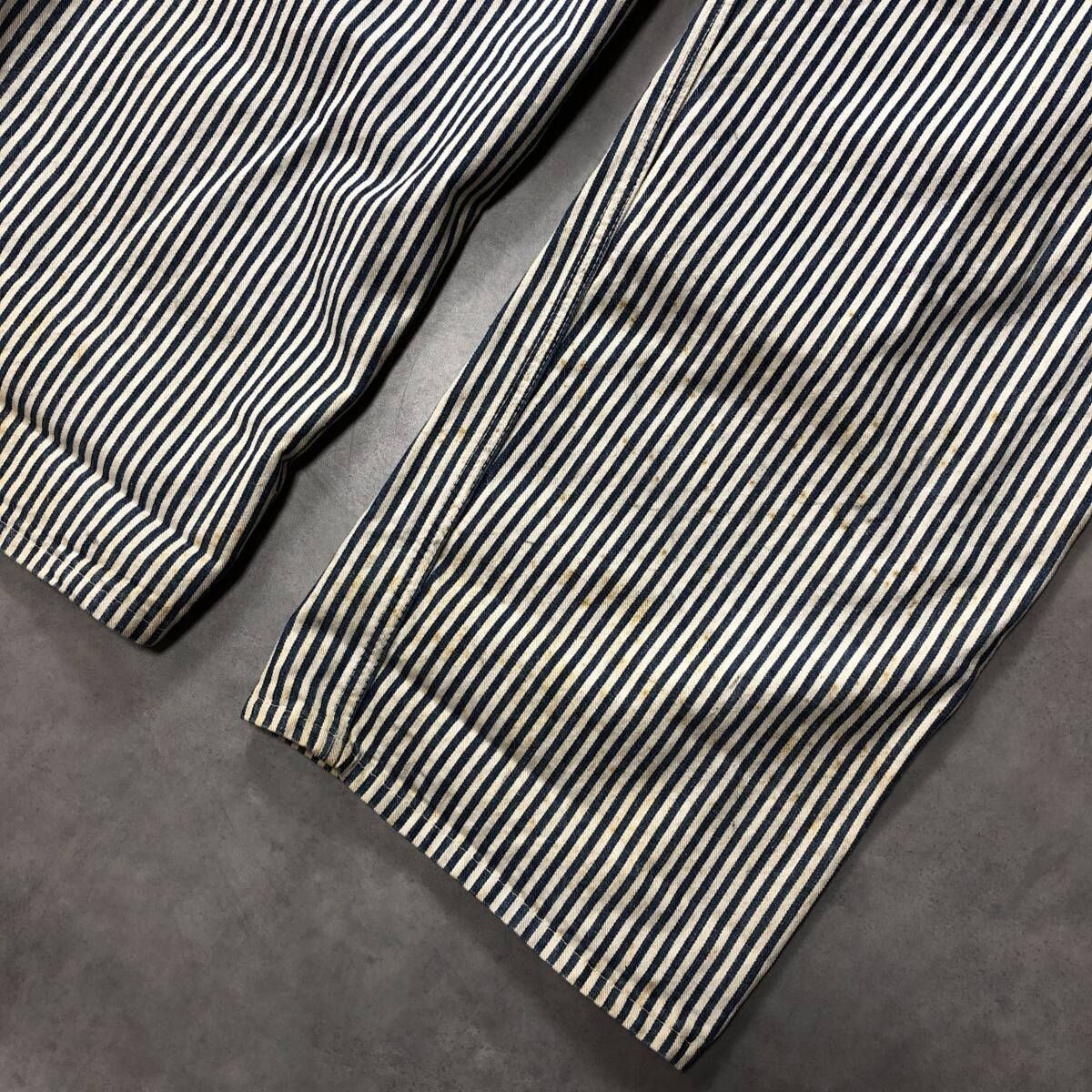 GQ4156◇BIGMAC : ストア 70's ヒッコリー オーバーオール◇w90cm XL