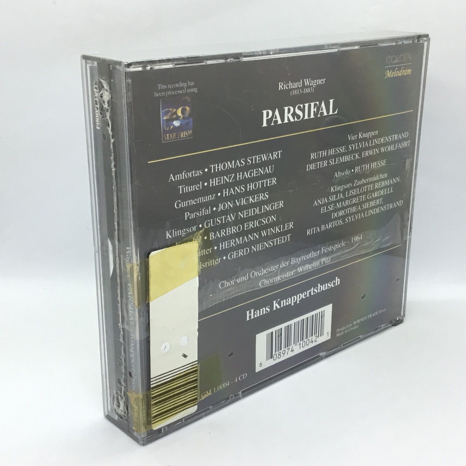 △未開封◇KNAPPERTSBUSCH,BAYREUTH/WAGNER:PARSIFAL (4CD) GM1.0004