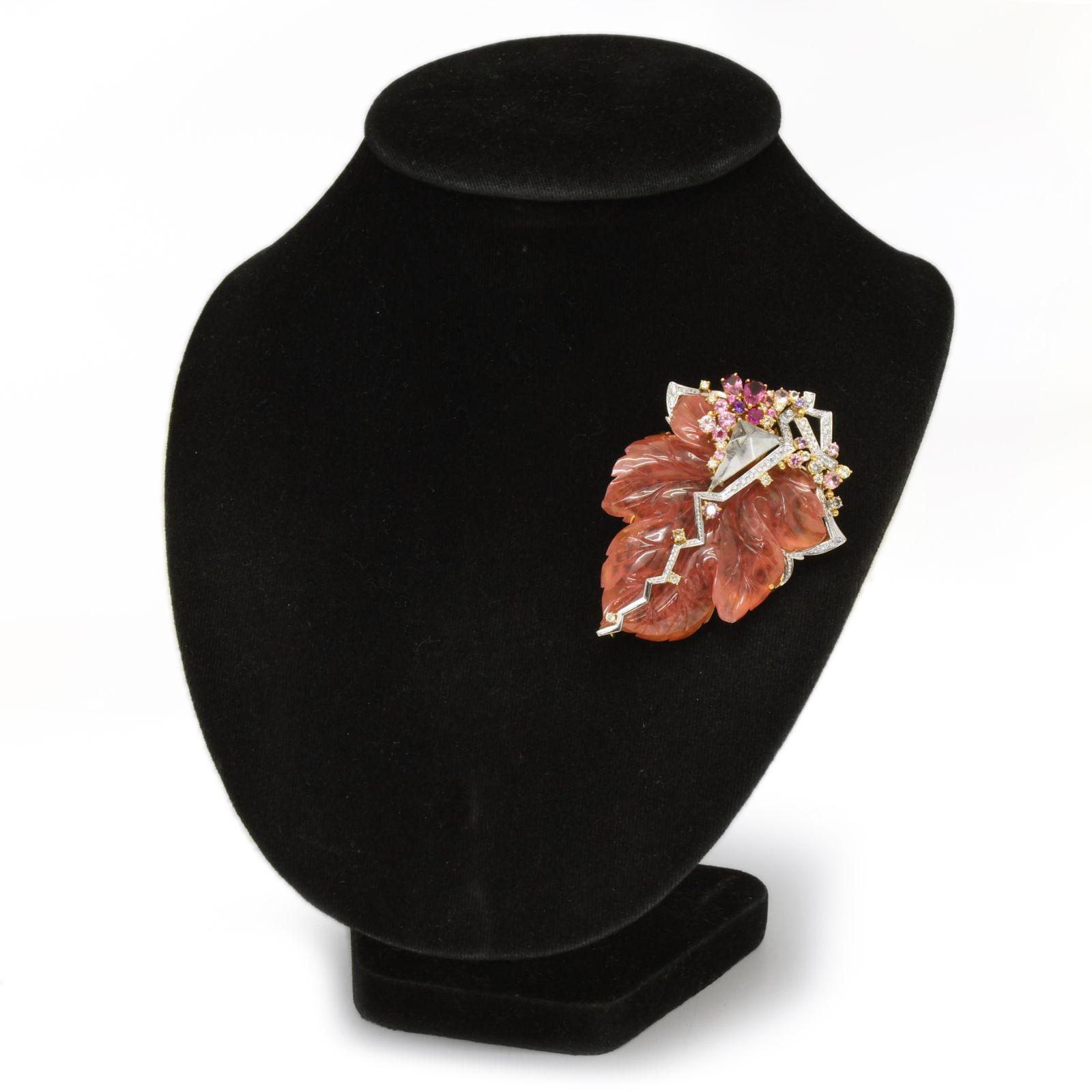 Sachi 福原佐智 K18 K18WG インカローズ マルチストーン ダイヤ