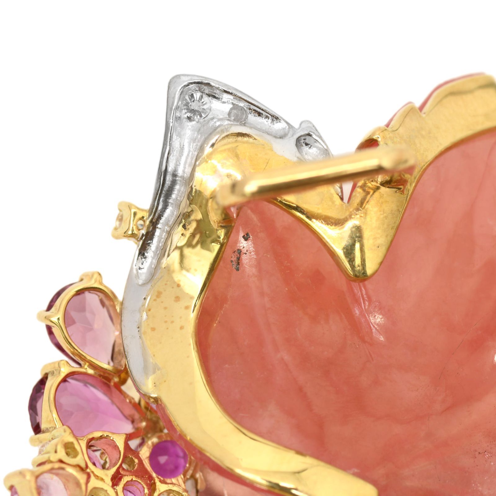 Sachi 福原佐智 K18 K18WG インカローズ マルチストーン ダイヤ