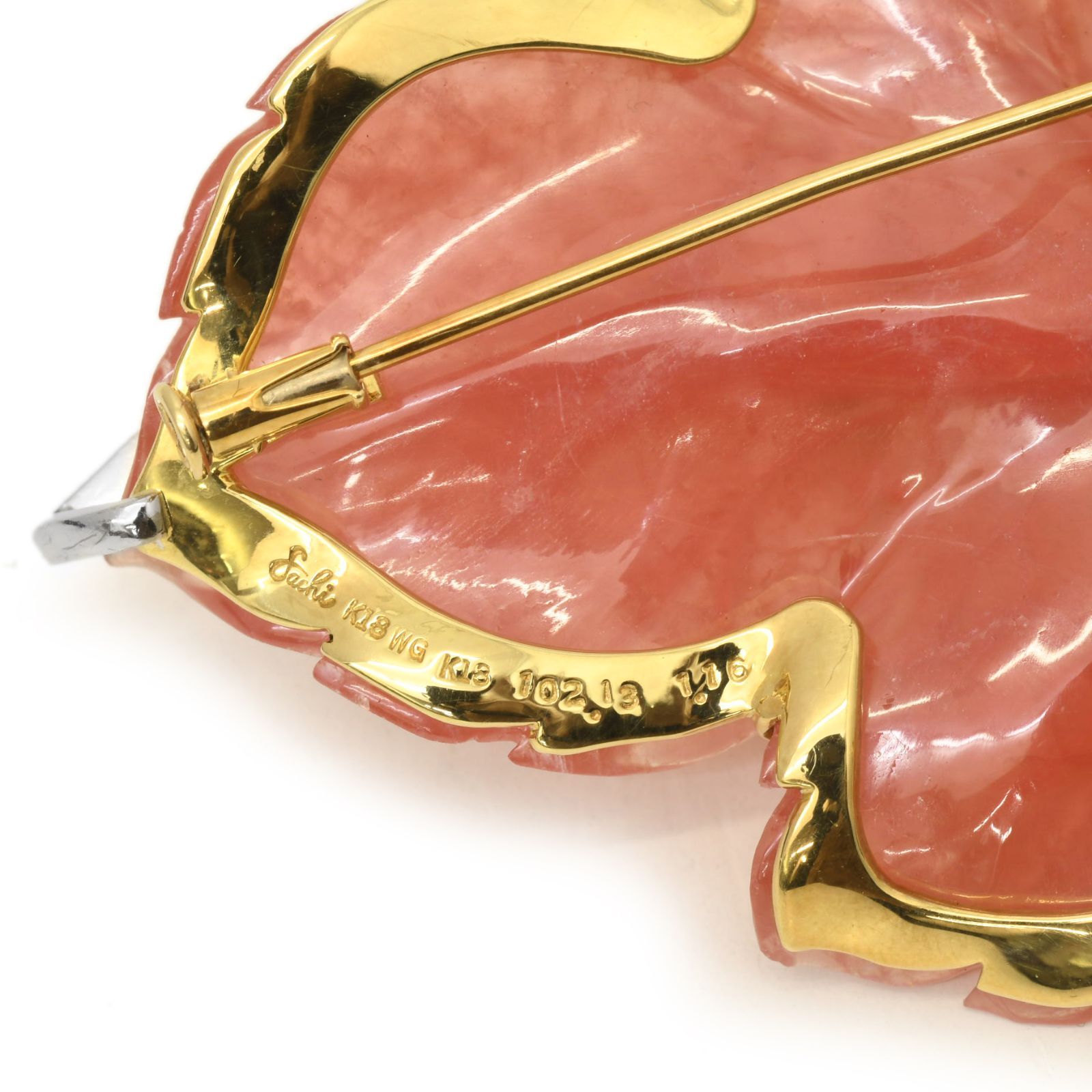 Sachi 福原佐智 K18 K18WG インカローズ マルチストーン ダイヤ