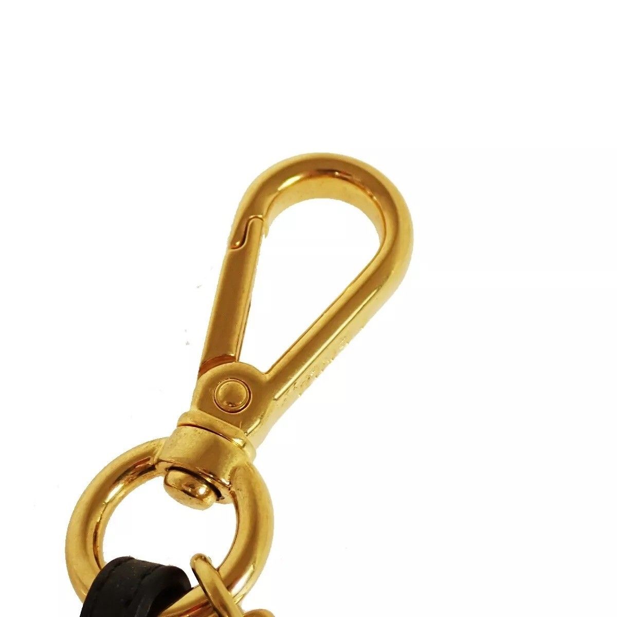 美品】FENDI フェンディ ロゴ チャーム パイプ型 キーフォルダー ボア