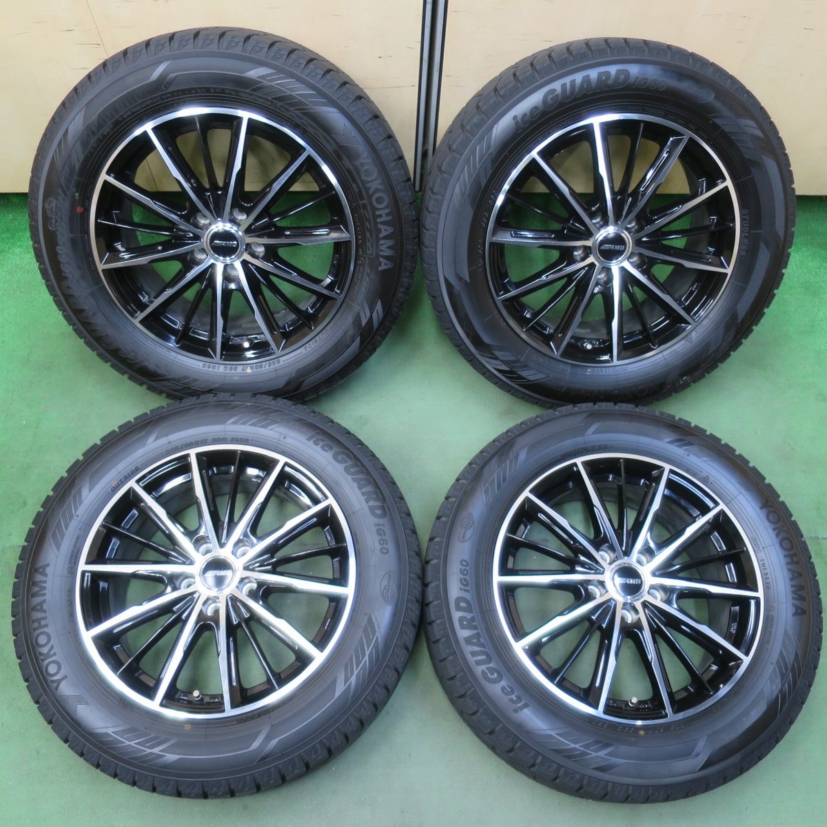 バリ溝！24年！キレイ！ほぼ10分☆BADX AMD G-line SP 225/60R17 