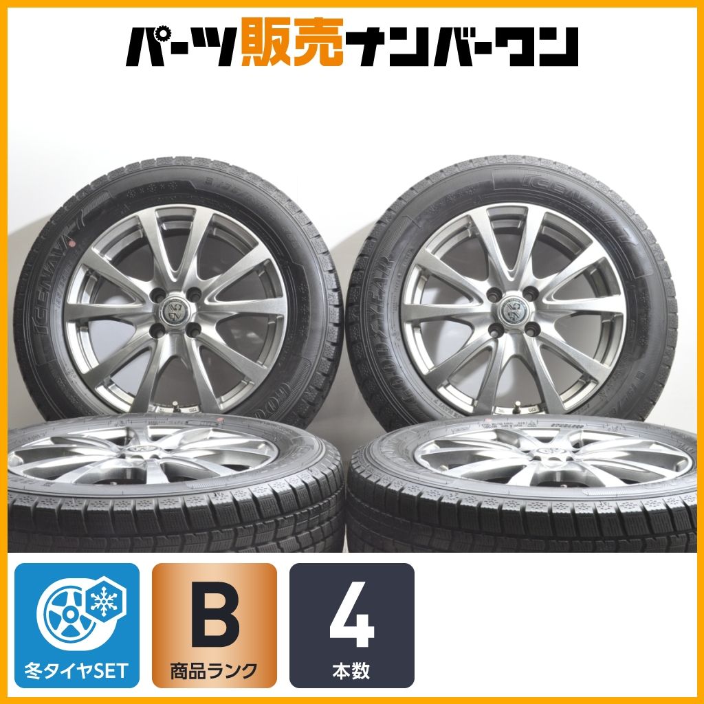 良好】TRG 16in 6J +42 PCD100 グッドイヤーアイスナビ7 195/65R16