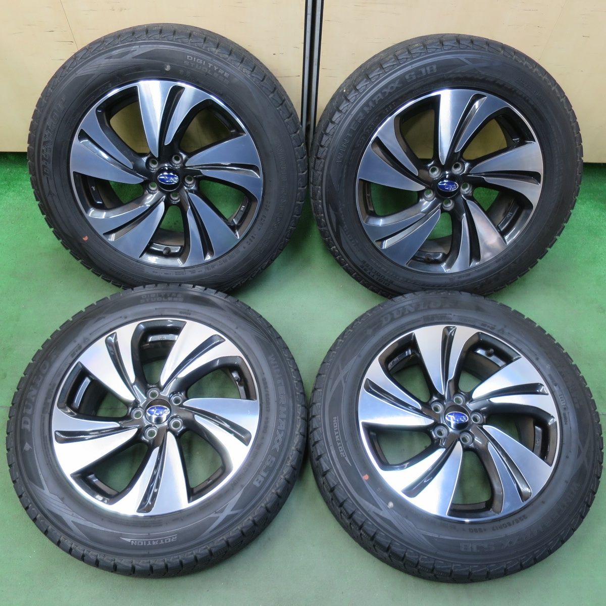 バリ溝！キレイ！9.5分☆スバル XV 純正 225/60R17 スタッドレス