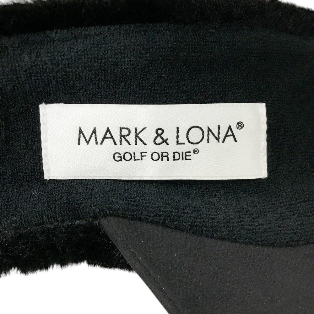 MARK&LONA マークアンドロナ ボア切替 スタッズ サンバイザー ブラック
