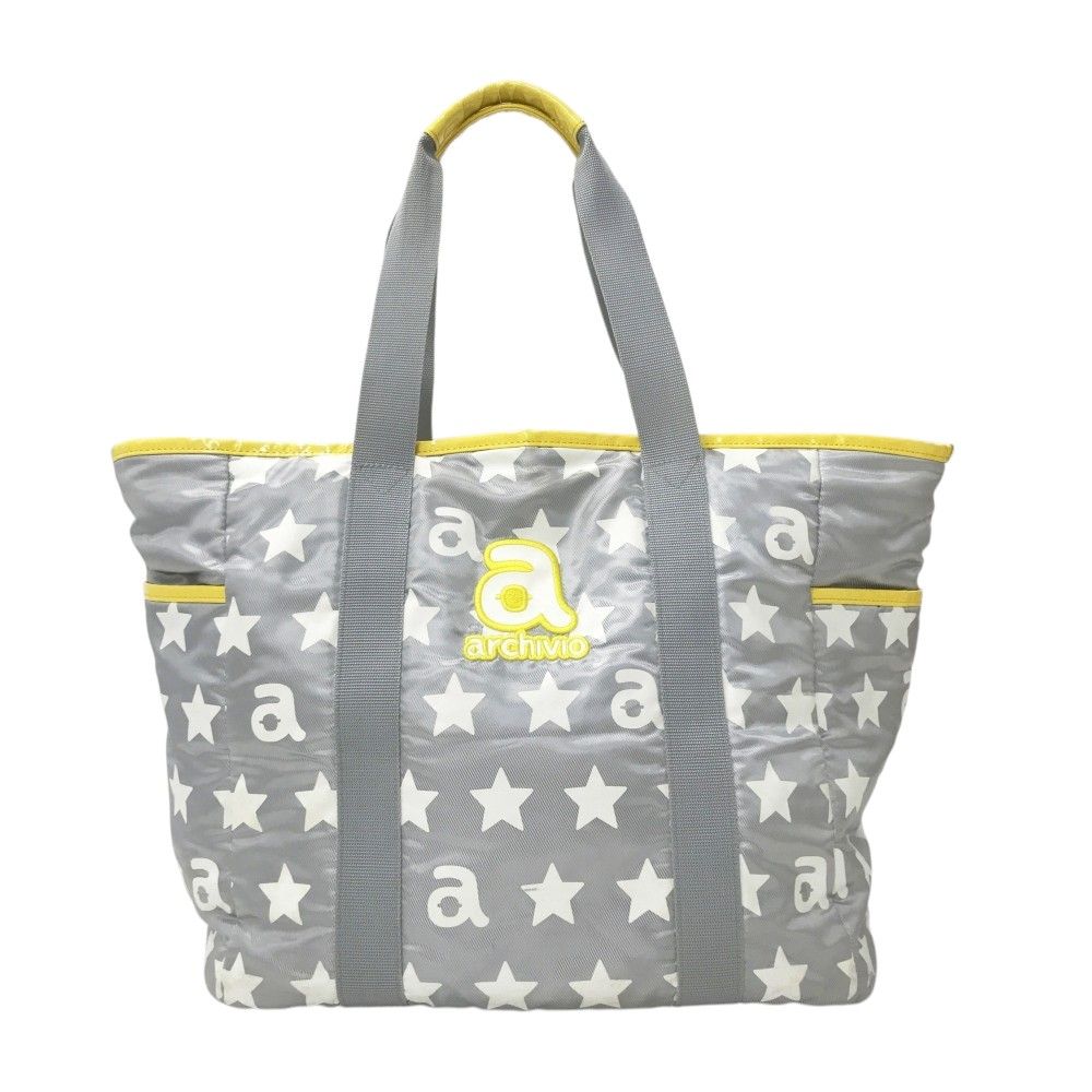 ARCHIVIO アルチビオ ボストン バッグ ロッカーバッグ ネイビー 星柄 ARCHIVIO アルチビオ ロッカーバッグ トートバッグ 星 ボーダー柄