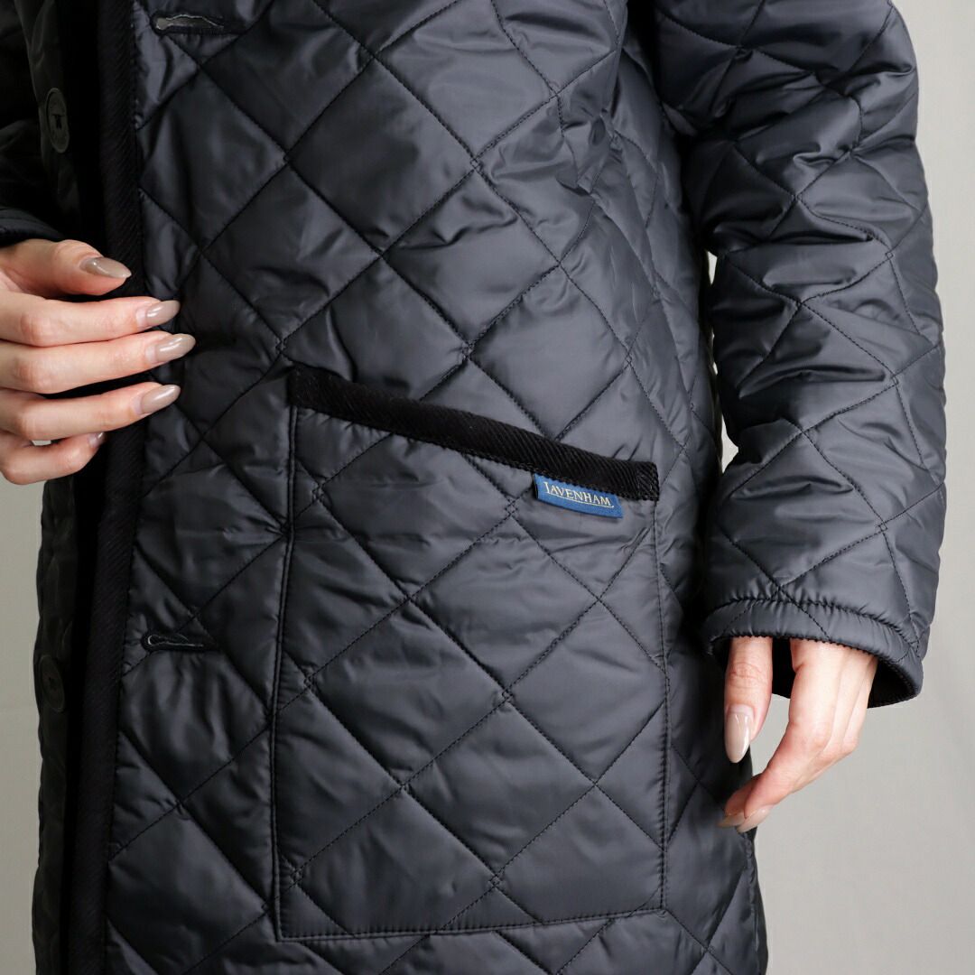 Leilian レリアン キルティングコート ロング フード付き Leilian