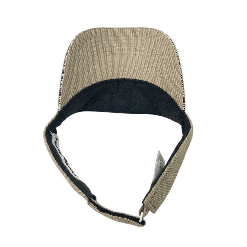 December May バイザー ベージュ December May バイザー ベージュ ディッセンバーメイ DM フロントロゴ