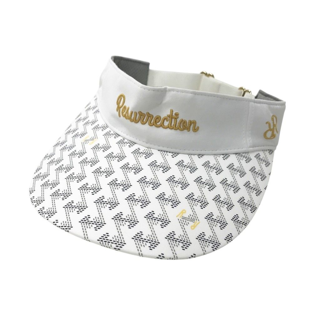 RESURRECTION レザレクション サンバイザー ホワイト系 フリーサイズ