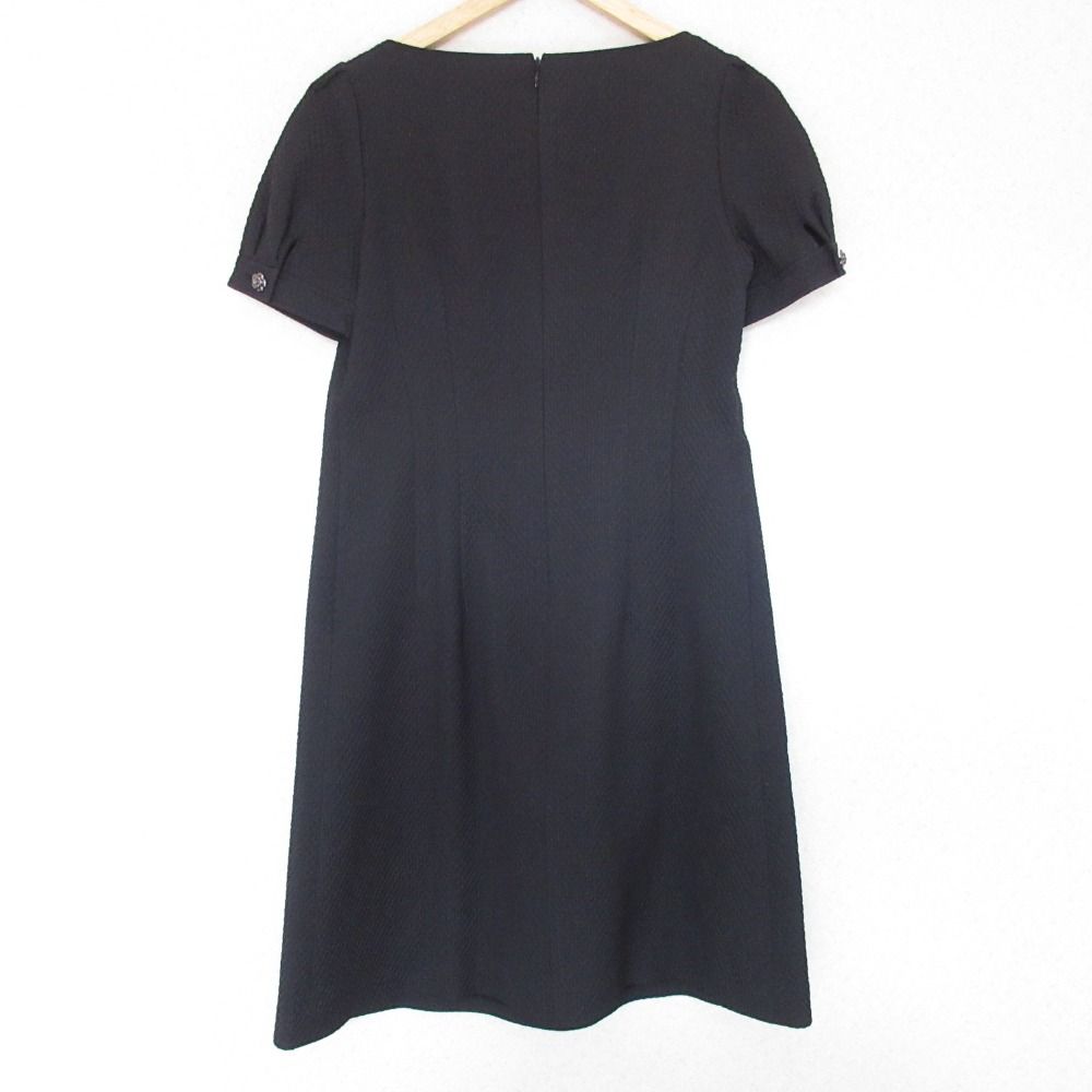 美品 Rene ルネ イタリア製生地 ショートスリーブ ひざ丈 Aライン